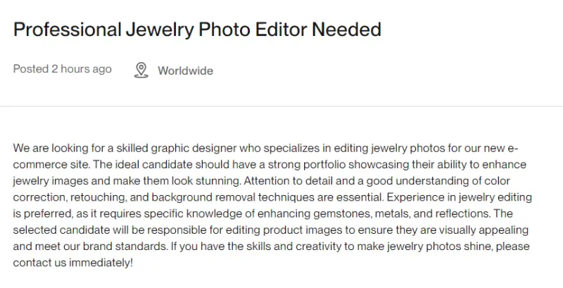 jewelry image edit